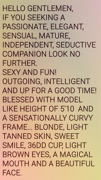 , 31  female escort, Toronto