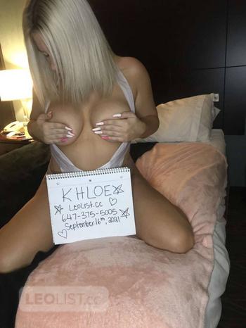 Khloe Babyy, 21 Caucasian/White female escort, City of Toronto