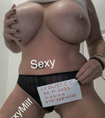Hanna sexy mature busty, 40 Caucasian/White female escort, Toronto